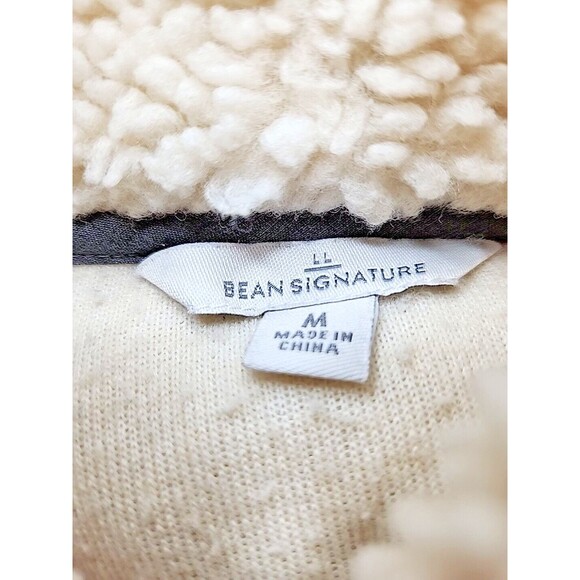 Y2K LL Bean Signature Fleece Jacket Side Zip Women's Size M EUC - Picture 8 of 8